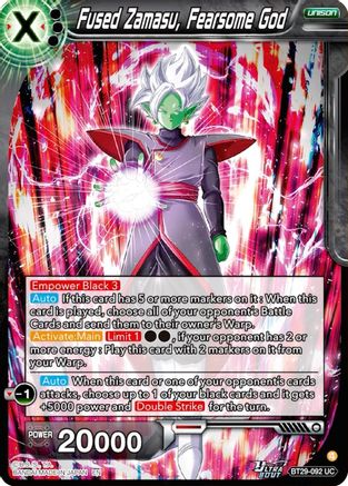 Fused Zamasu, Fearsome God (BT29-092) - Fearsome Rivals Foil