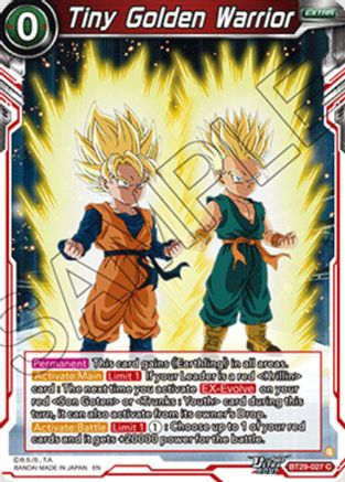 Tiny Golden Warrior (BT29-027) - Fearsome Rivals Foil