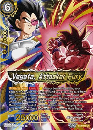 Vegeta, Attacker Fury (BT29-146) - Fearsome Rivals Foil