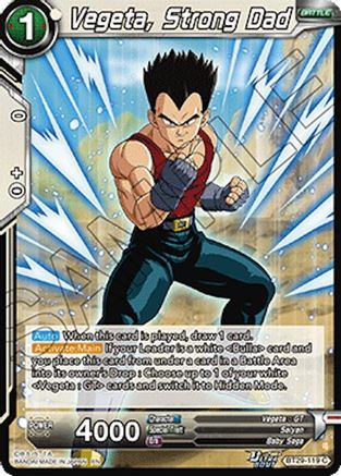 Vegeta, Strong Dad (BT29-119) - Fearsome Rivals