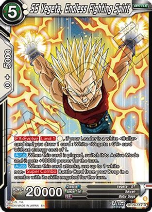 SS Vegeta, Endless Fighting Spirit (BT29-117) - Fearsome Rivals Foil