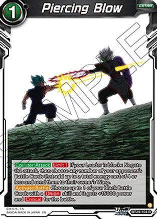 Piercing Blow (BT29-104) - Fearsome Rivals Foil