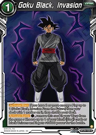 Goku Black, Invasion (BT29-103) - Fearsome Rivals