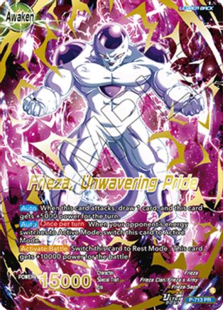Frieza // Frieza, Unwavering Pride (Gold Stamped) (P-713) - Promotion Cards Foil