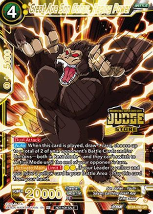 Great Ape Son Gohan, Raging Power (Judge Pack Vol.18) (Store) (BT24-088) - Judge Promotion Cards Foil