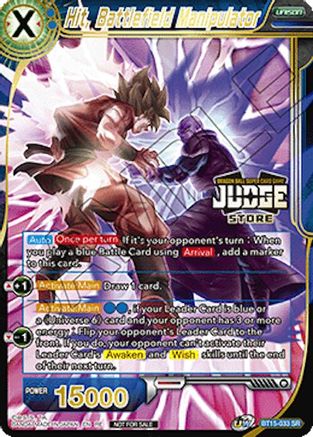 Hit, Battlefield Manipulator (Judge Pack Vol.18) (Store) (BT15-033) - Judge Promotion Cards Foil