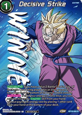 Decisive Strike (Ultra-Bout Series Tournament Pack Vol.1) (Winner) (BT19-065) - Tournament Promotion Cards Foil