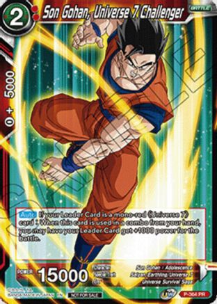 Son Gohan, Universe 7 Challenger (Ultra-Bout Series Tournament Pack Vol.1) (P-364) - Tournament Promotion Cards