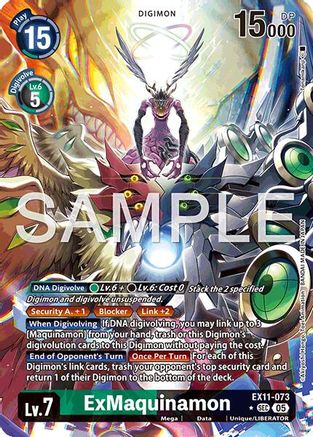ExMaquinamon (Alternate Art) (EX11-073) - Dawn of Liberator Foil