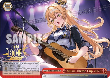 Music Theme Cup 2025 (Foil) (WS/BCS2526-10S PR) - Bushiroad Event Cards