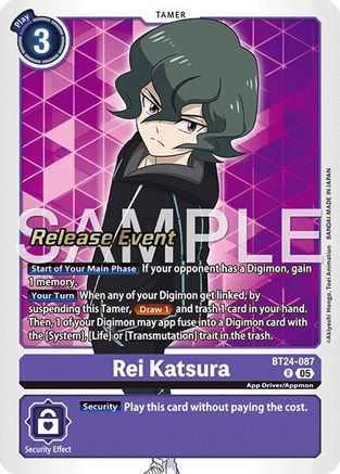 Rei Katsura (BT24-087) - Time Stranger Release Events Cards