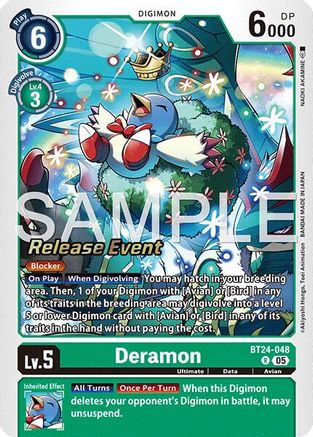 Deramon (BT24-048) - Time Stranger Release Event Cards Foil