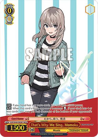 That's Why We Sing, Momoka (GBCR) (GCR/SE48-E09GBC GBCR) - Girls Band Cry Premium Booster