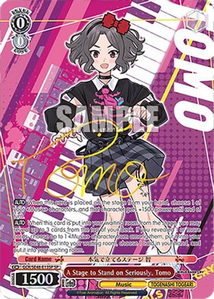 A Stage to Stand on Seriously, Tomo (SP) (GCR/SE48-E13SP SP) - Girls Band Cry Premium Booster