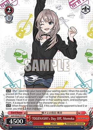 TOGENASHI's Day Off, Momoka (GCR/SE48-E35 N) - Girls Band Cry Premium Booster