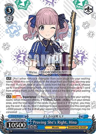 Proving She's Right, Hina (GCR/SE48-E66 N) - Girls Band Cry Premium Booster