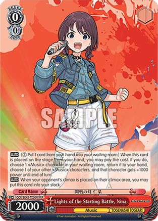 Lights of the Starting Battle, Nina (RRR) (GCR/SE48-TE06R RRR) - Girls Band Cry Premium Booster