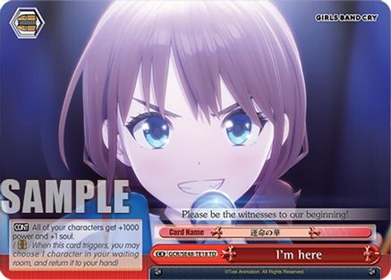 I'm here (GCR/SE48-TE18 TD) - Girls Band Cry Premium Booster