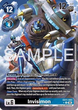 Invisimon (Box Topper) (EX11-043) - Dawn of Liberator Foil