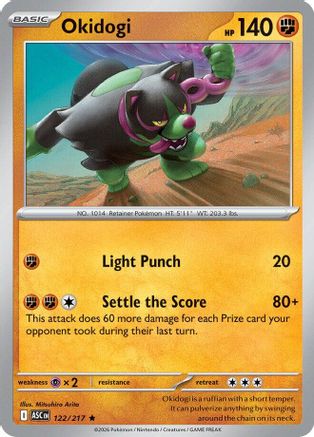 Okidogi 122 - Holofoil ME Ascended Heroes - Rare