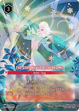 The Cold Never Bothered Me (Enchanted) (234/204) - Winterspell Holofoil
