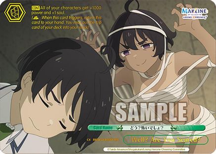 Well? Are You Scared? (RRR+) (MKI/W126-E050EX RRR+) - Makeine: Too Many Losing Heroines!
