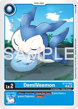 DemiVeemon - BT12-002 (Reprint) (BT12-002) - Advanced Booster Digimon Generation Foil