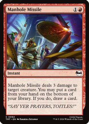 Manhole Missile (TMT-094) - Teenage Mutant Ninja Turtles Foil