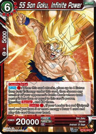 SS Son Goku, Infinite Power (BT30-003) - Three Glorious Fighters Foil