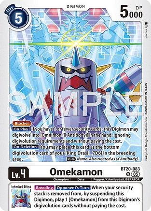 Omekamon - BT20-083 (Reprint) (BT20-083) - Advanced Booster Digimon Generation Foil