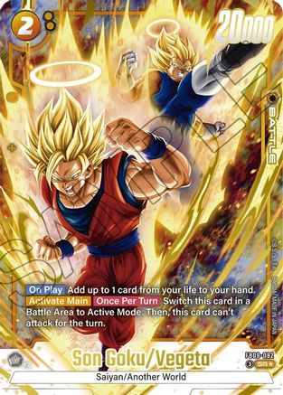 Son Goku/Vegeta (Alternate Art) (FB09-082) - Dual Evolution Holofoil