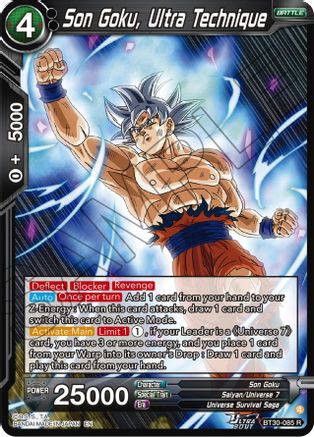 Son Goku, Ultra Technique (BT30-085) - Three Glorious Fighters Foil