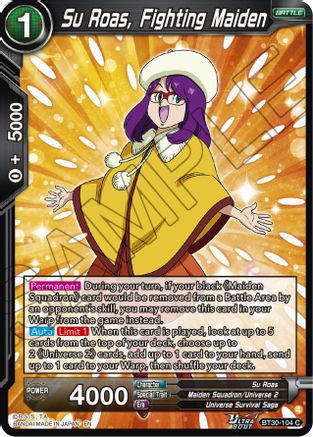 Su Roas, Fighting Maiden (BT30-104) - Three Glorious Fighters