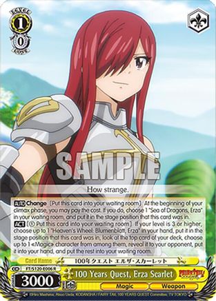 100 Years Quest, Erza Scarlet (FT/S120-E006 R) - FAIRY TAIL 100 YEARS QUEST