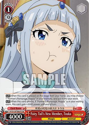 Fairy Tail's New Member, Touka (SR) (FT/S120-E067S SR) - FAIRY TAIL 100 YEARS QUEST