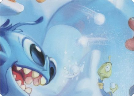 Winterspell Snowball Fight Puzzle Insert (Middle Center) - Winterspell