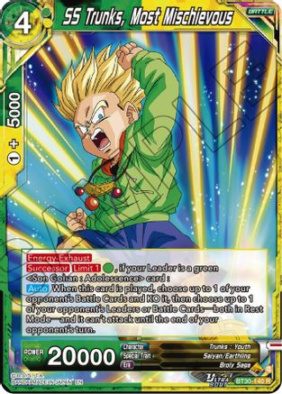 SS Trunks, Most Mischievous (BT30-140) - Three Glorious Fighters Foil