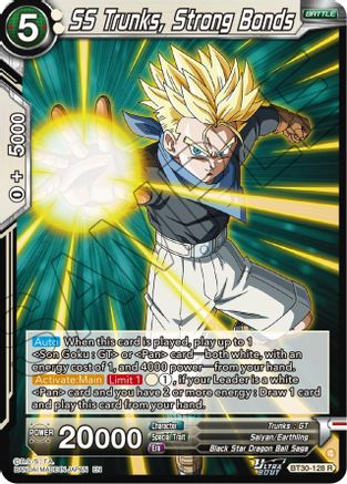 SS Trunks, Strong Bonds (BT30-128) - Three Glorious Fighters Foil