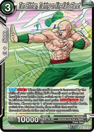 Tien Shinhan, Training on King Kai's Planet (BT30-119) - Three Glorious Fighters
