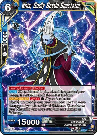 Whis, Godly Battle Spectator (BT30-142) - Three Glorious Fighters Foil