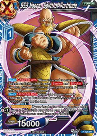 SS3 Nappa, Spirit of Fortitude (Ultra-Bout Series Tournament Pack Vol.2) (P-725) - Tournament Promotion Cards