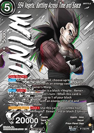 SS4 Vegeta, Battling Across Time and Space (Ultra-Bout Series Tournament Pack Vol.2) (Winner) (P-738) - Tournament Promotion Cards Foil