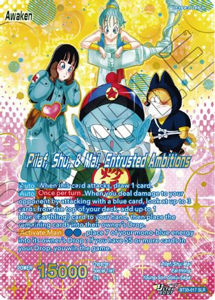 Pilaf, Shu, & Mai // Pilaf, Shu, & Mai, Entrusted Ambitions (SLR) (BT30-017) - Three Glorious Fighters Foil