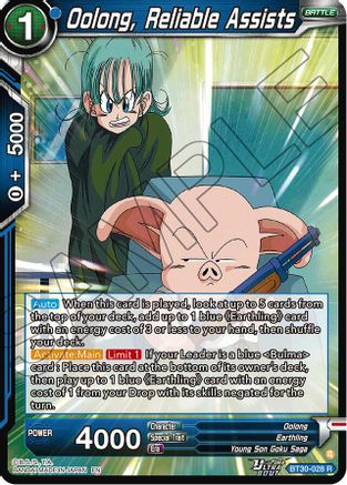Oolong, Reliable Assists (BT30-028) - Three Glorious Fighters Foil