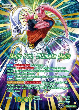 Majin Buu // Majin Buu, Ultimate Majin (SLR) (BT30-044) - Three Glorious Fighters Foil