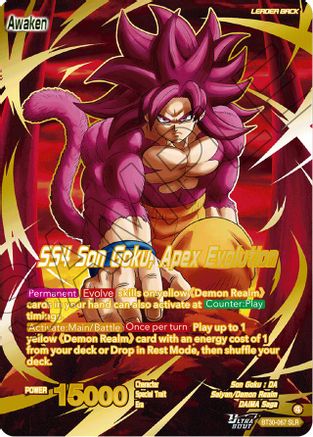 SS4 Son Goku (Mini) // SS4 Son Goku, Apex Evolution (SLR) (BT30-067) - Three Glorious Fighters Foil