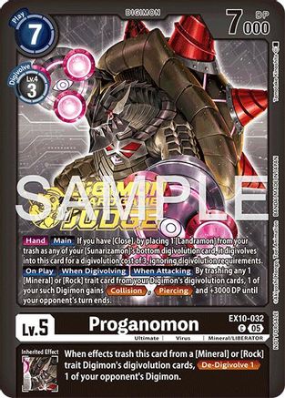 Proganomon (Judge Pack 9) (EX10-032) - Sinister Order Foil