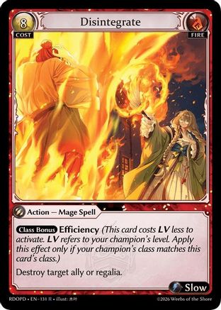 Disintegrate (131) - Radiant Origins Pantheon