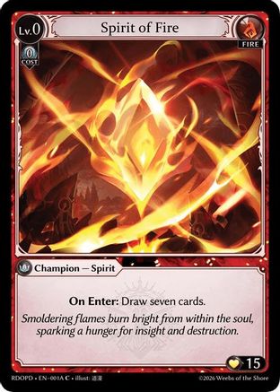 Spirit of Fire (001A) (001A) - Radiant Origins Pantheon