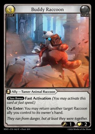 Buddy Raccoon (062) - Radiant Origins